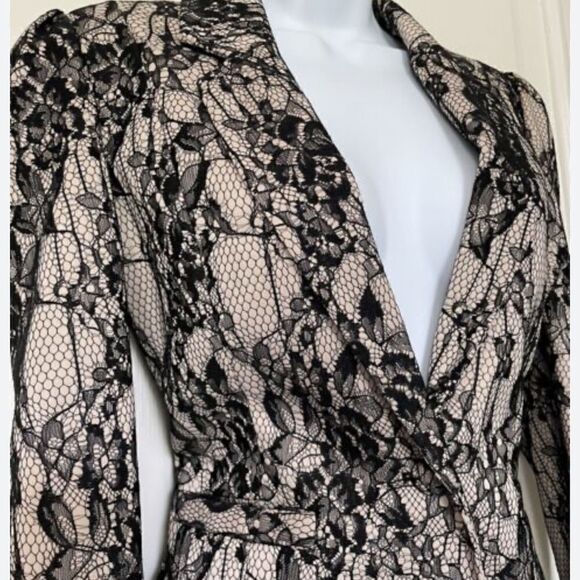 Kardashian Kollection Blazer Beige Black nwt excellent quality - Picture 10 of 15